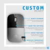 HP Z3700 blauwe draadloze muis, voor beide handen, optisch, RF draadloos, 1200 DPI, blauw