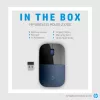 HP Z3700 blauwe draadloze muis, voor beide handen, optisch, RF draadloos, 1200 DPI, blauw