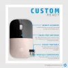 HP Z3700 blauwe draadloze muis, voor beide handen, optisch, RF draadloos, 1200 DPI, blauw