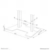 Neomounts AFP-875BL bodemplaat - vastschroefbaar