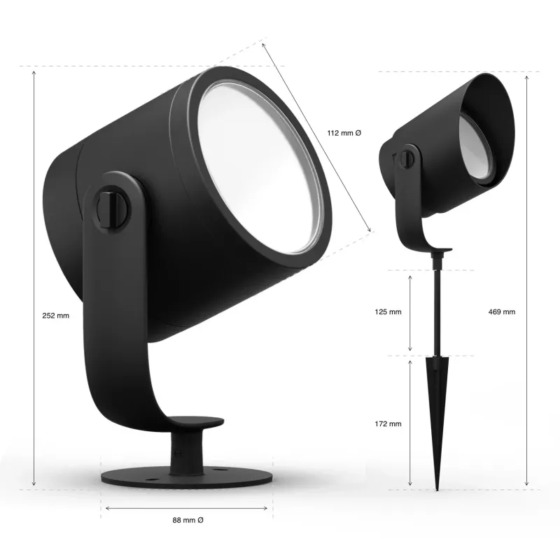 Philips Hue White and Colour Ambience Lily XL Outdoor-schijnwerper