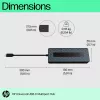 HP Universal USB-C multiport hub USB 3.2 Gen 1 Type-C zwart