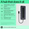 HP Universal USB-C multiport hub USB 3.2 Gen 1 Type-C zwart