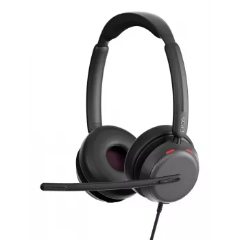 Lenovo 4Z21P85373 hoofdtelefoon/headset bedrade headset met hoofdbeugel voor kantoor/callcenter USB Type-C / USB Type-A zwart