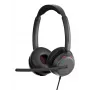 Lenovo 4Z21P85373 hoofdtelefoon/headset bedrade headset met hoofdbeugel voor kantoor/callcenter USB Type-C / USB Type-A zwart