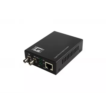 LevelOne RJ45 naar ST Gigabit mediaconverter, single-mode vezel, 1310nm, 20km
