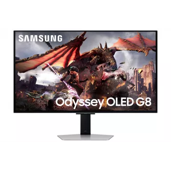 Samsung G80SD computermonitor 81,3 cm (32 inch) 3840 x 2160 pixel 4K Ultra HD OLED zilver
