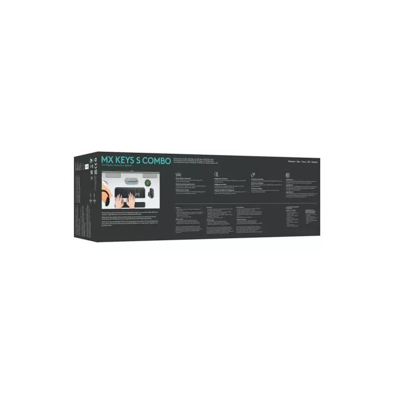 LOGITECH MX Keys S Combo - grafiet - QWERTY US/International