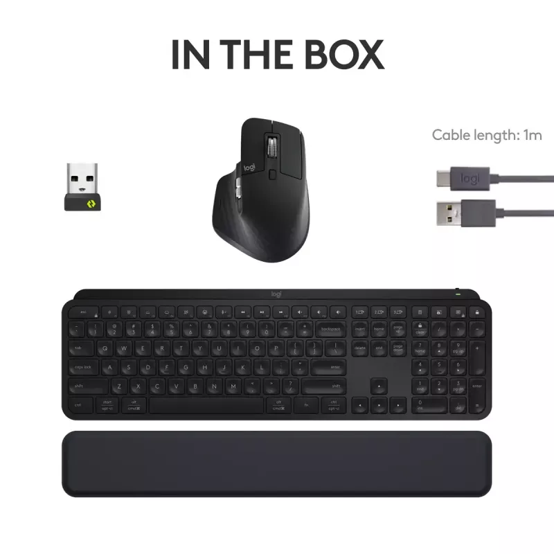 LOGITECH MX Keys S Combo - grafiet - QWERTY US/International