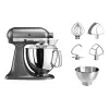 Keukenmachine KITCHENAID Artisan 300 W 4,8 L roestvrijstalen kom zilver