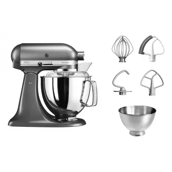 Keukenmachine KITCHENAID Artisan 300 W 4,8 L roestvrijstalen kom zilver