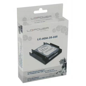 LC-POWER Hardeschijfadapter 2x 2,5 inch naar 3,5 inch, Zwart - Lc-d-35-225,