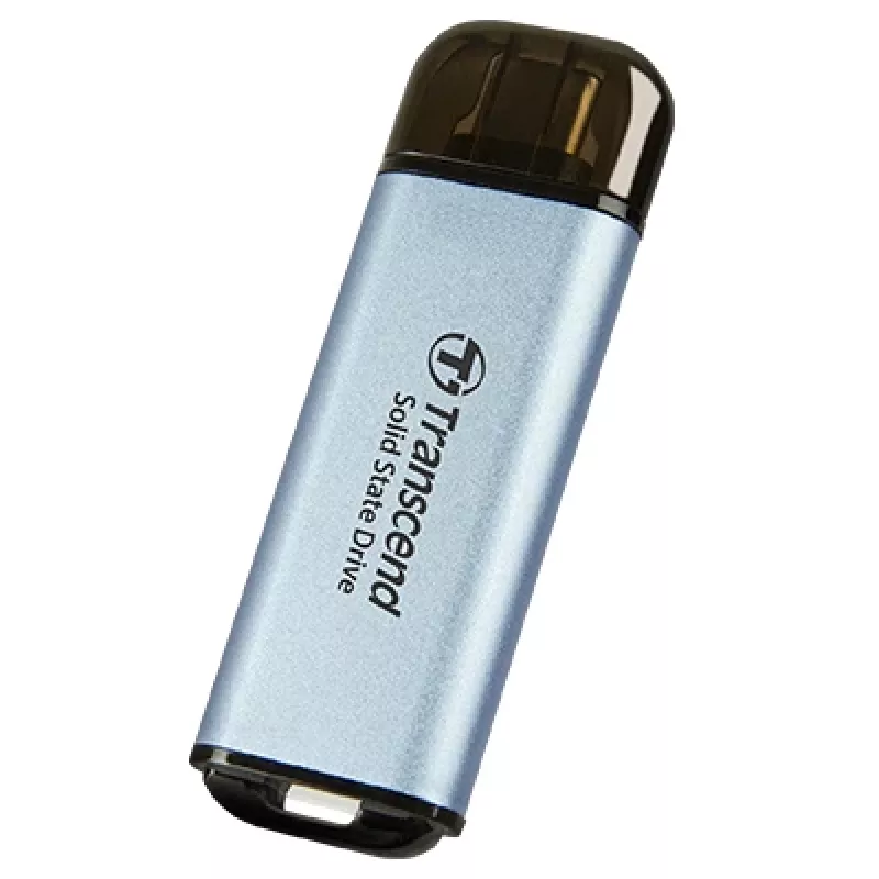 TRANSCEND Esd300c – 1 TB Draagbare SSD – USB Type-C – 3D-NAND-Flash – Hemelsblauw