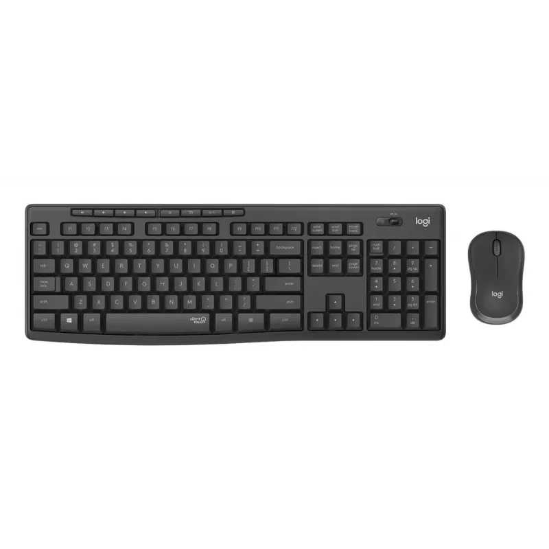 LOGITECH MK295 Stille Draadloze Toetsenbord/Muis-combinatie - Grafiet - Qwertz Swiss/Lux
