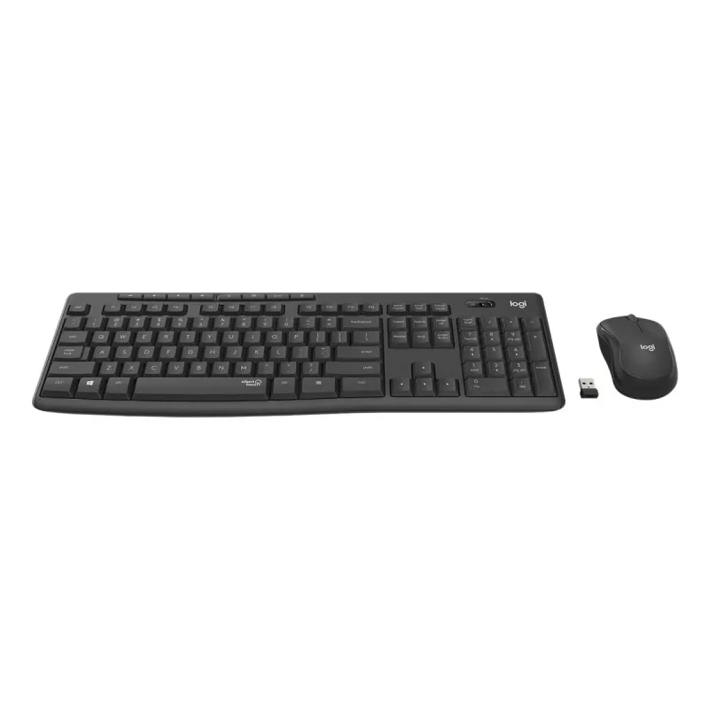 LOGITECH MK295 Stille Draadloze Toetsenbord/Muis-combinatie - Grafiet - Qwertz Swiss/Lux