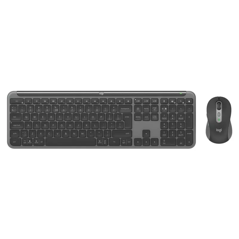 LOGITECH Signature slank Combo Mk950 - draadloos toetsenbord/muis - Graphite - Qwerty US/Int'l