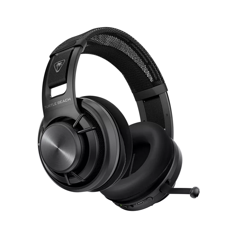 Turtle Beach Atlas Air draadloze open-back pc-gaming-headset met 24-bit high-fidelity-audio, broadcast-microfoon, zwevende oorschelp, memory foam-kussens en Bluetooth voor pc