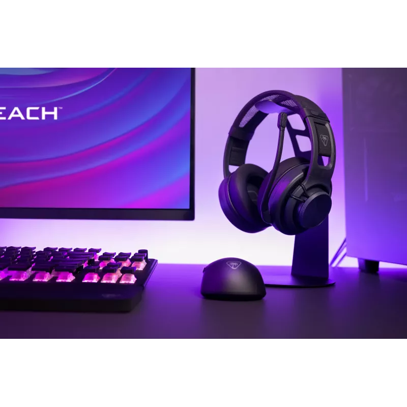 Turtle Beach Atlas Air draadloze open-back pc-gaming-headset met 24-bit high-fidelity-audio, broadcast-microfoon, zwevende oorschelp, memory foam-kussens en Bluetooth voor pc