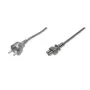 DIGITUS stroomkabel, CEE 7/7 (Type-F) - C5 M/F, 75 cm H05VV-F3G 0,75 mm² zwart