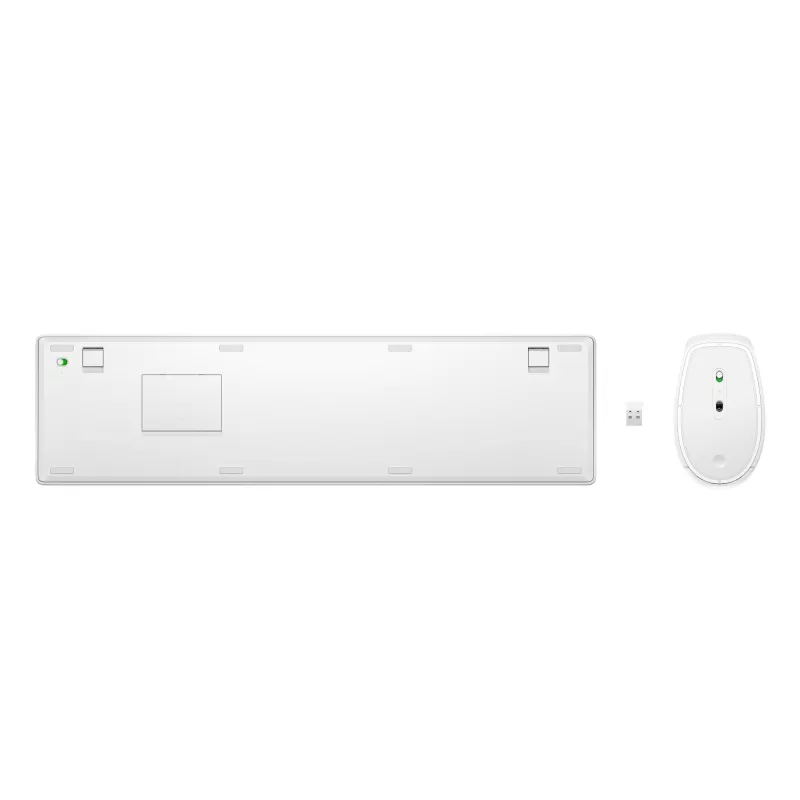 Draadloze toetsenbord- en muisset HP 655 volledig formaat Wit