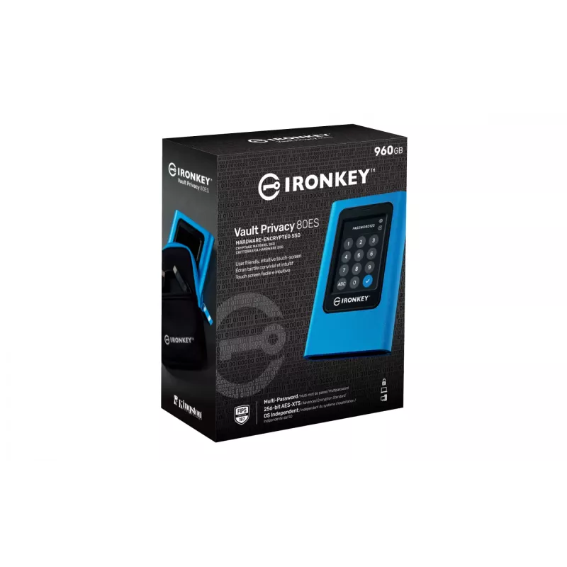 Kingston Technology IronKey 960GB Vault Privacy 80 XTS-AES 256-bit versleutelde externe SSD