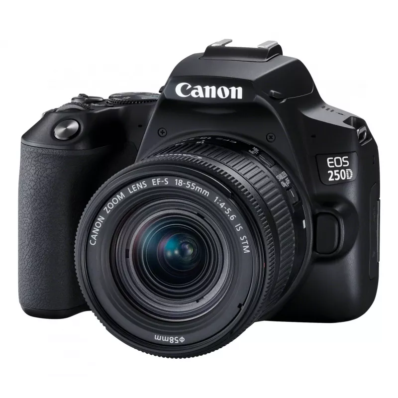 Canon EOS 250D+EF-S 18-55mm spiegelreflexcamera-kit 24,1 MP CMOS 6000 x 4000 pixel zwart