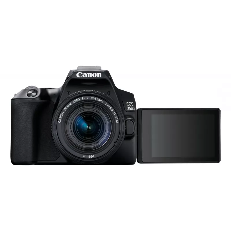 Canon EOS 250D+EF-S 18-55mm spiegelreflexcamera-kit 24,1 MP CMOS 6000 x 4000 pixel zwart