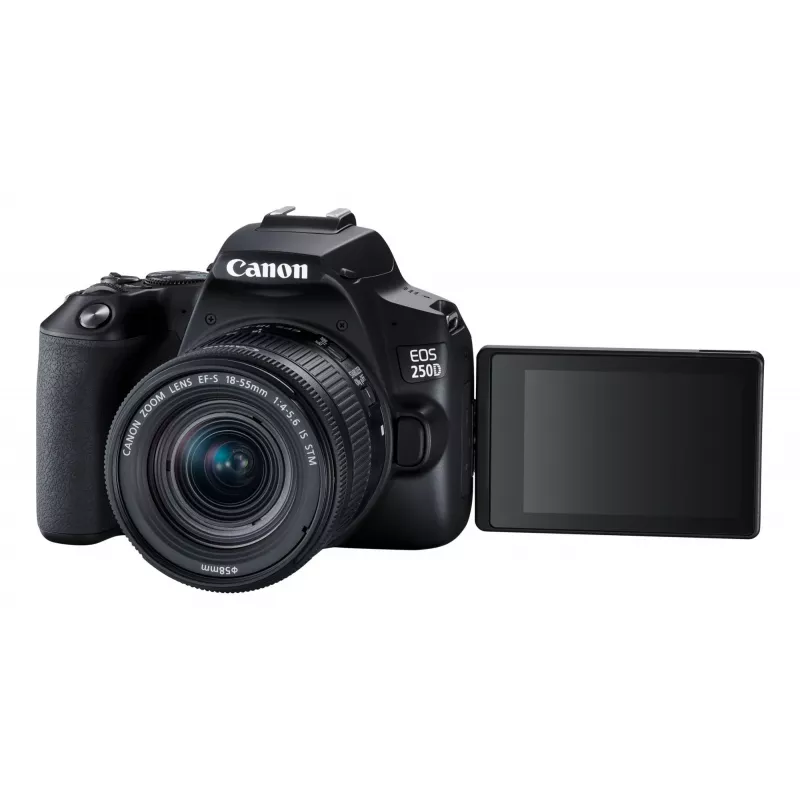 Canon EOS 250D+EF-S 18-55mm spiegelreflexcamera-kit 24,1 MP CMOS 6000 x 4000 pixel zwart