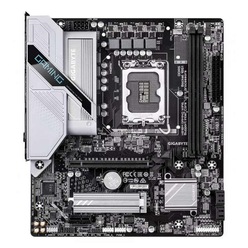 Moederbord GIGABYTE H810M GAMING WIFI6, Intel Core Ultra, LGA 1851, Micro ATX