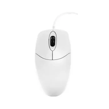 Contour Design Active Key Contour wasbare muis IP68 scrollwiel bedraad wit PMJ1