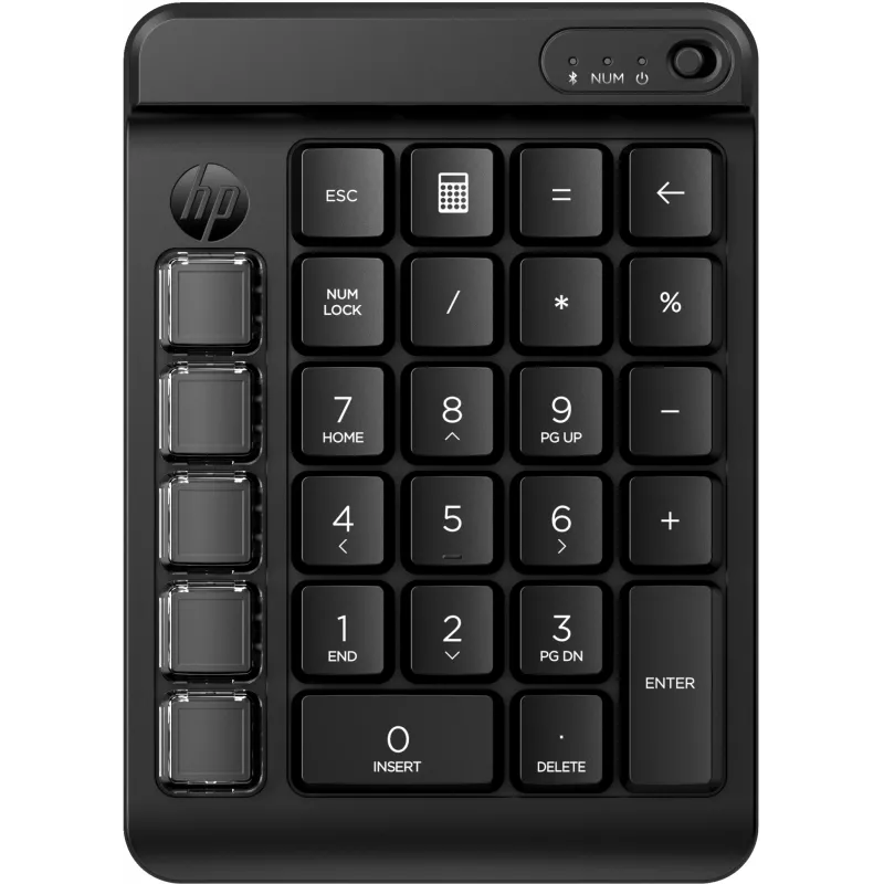 HP 435 programmeerbaar draadloos toetsenbord, Bluetooth, zwart