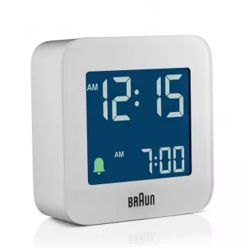 Braun BC08 digitale wekker wit