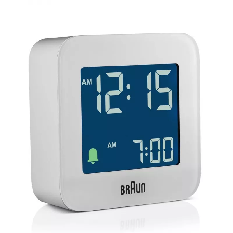 Braun BC08 digitale wekker wit