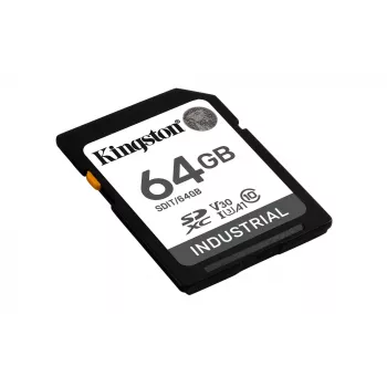Kingston Technology 64 GB SDXC industrie-flashgeheugen UHS-I pSLC