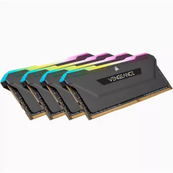CORSAIR werkgeheugen 64GB DDR4 (4 x 16GB) DRAM 3200MHz C16 geheugenkit Vengeance RGB Pro SL zwart