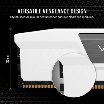 Corsair Vengeance CMK64GX5M2B6000Z30W, 64 GB, 2 x 32 GB, DDR5, 6000 MHz, 288-pins DIMM