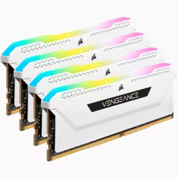 CORSAIR werkgeheugen 64GB DDR4 (4 x 16GB) DRAM 3200MHz C16 geheugenkit Vengeance RGB Pro Sl wit