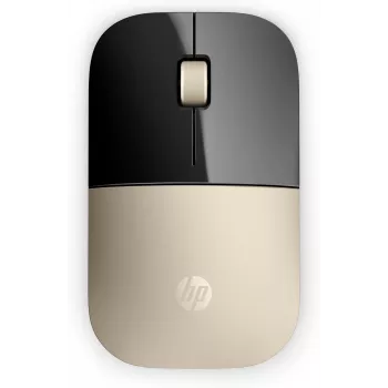 HP Z3700 goud draadloze muis, voor beide handen, optisch, RF draadloos, 1200 DPI, goud