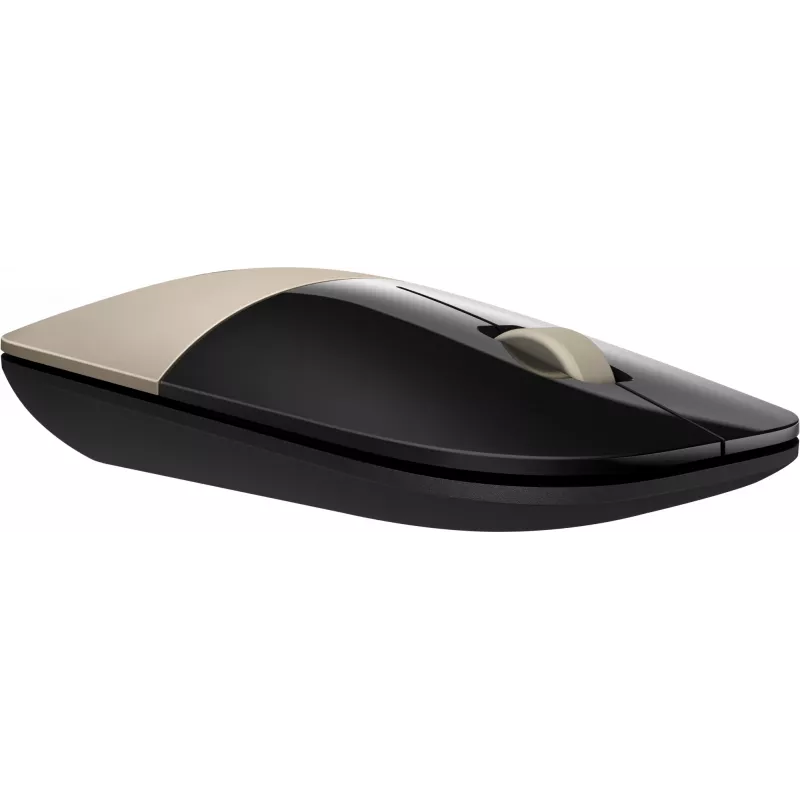 HP Z3700 goud draadloze muis, voor beide handen, optisch, RF draadloos, 1200 DPI, goud