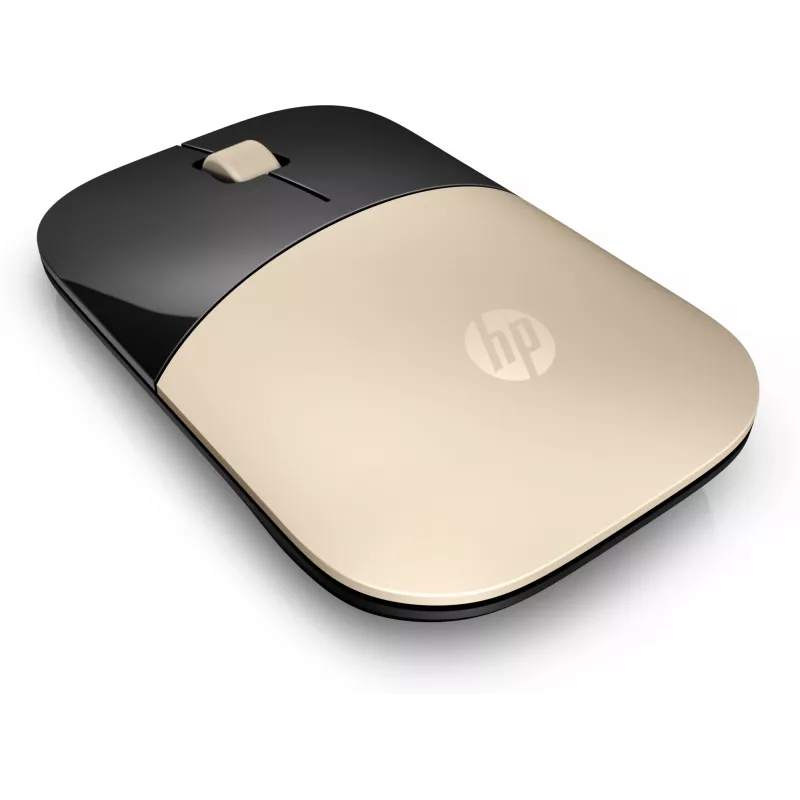 HP Z3700 goud draadloze muis, voor beide handen, optisch, RF draadloos, 1200 DPI, goud