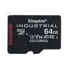 Kingston Technology 64 GB microSDXC Industrial C10 A1 pSLC-kaart + SD-adapter