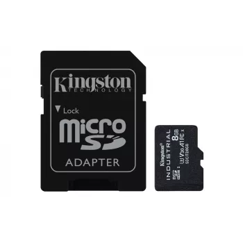Kingston Technology 8GB microSDHC Industrial C10 A1 pSLC-kaart + SD-adapter