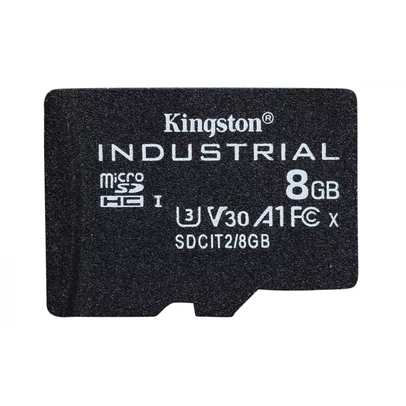 Kingston Technology 8GB microSDHC Industrial C10 A1 pSLC-kaart + SD-adapter