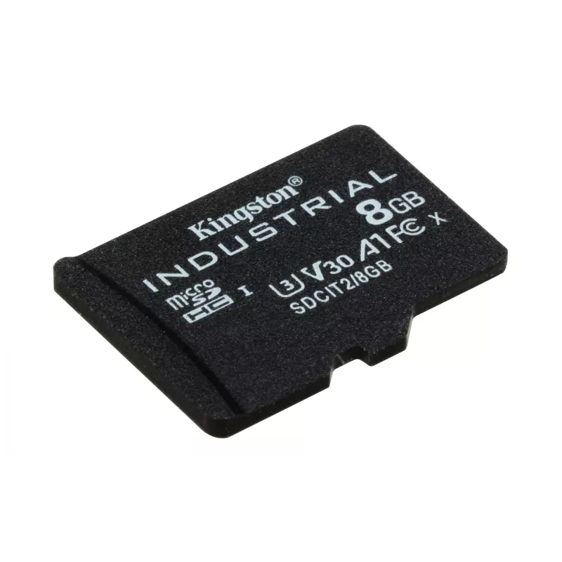 Kingston Technology 8GB microSDHC Industrial C10 A1 pSLC-kaart + SD-adapter