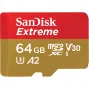 WESTERN DIGITAL Extreme microSDXC 64GB SD-adapter actiecamera's en drones 170MB/s 80MB/s A2 C10 V30 UHS-I U3