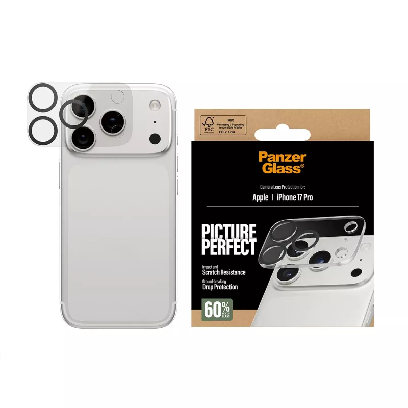 Cameraleensbescherming PanzerGlass iPhone 17 Pro krasvast stootvast