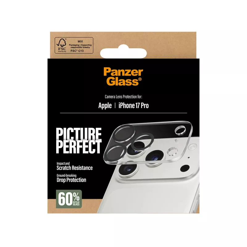 Cameraleensbescherming PanzerGlass iPhone 17 Pro krasvast stootvast