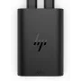 HP 600Q7AA 65 W GaN USB-C laptoplader, 2× USB-C, 20 V, zwart