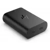 HP 600Q7AA 65 W GaN USB-C laptoplader, 2× USB-C, 20 V, zwart