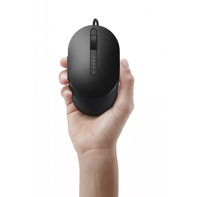 DELL Pro bedrade muis - MS3220 - zwart, dubbelhandig, laser, USB Type-A, 3200 DPI, 2 ms, zwart